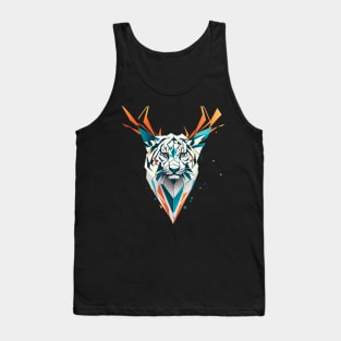 Tiger polygonal design Tank Top